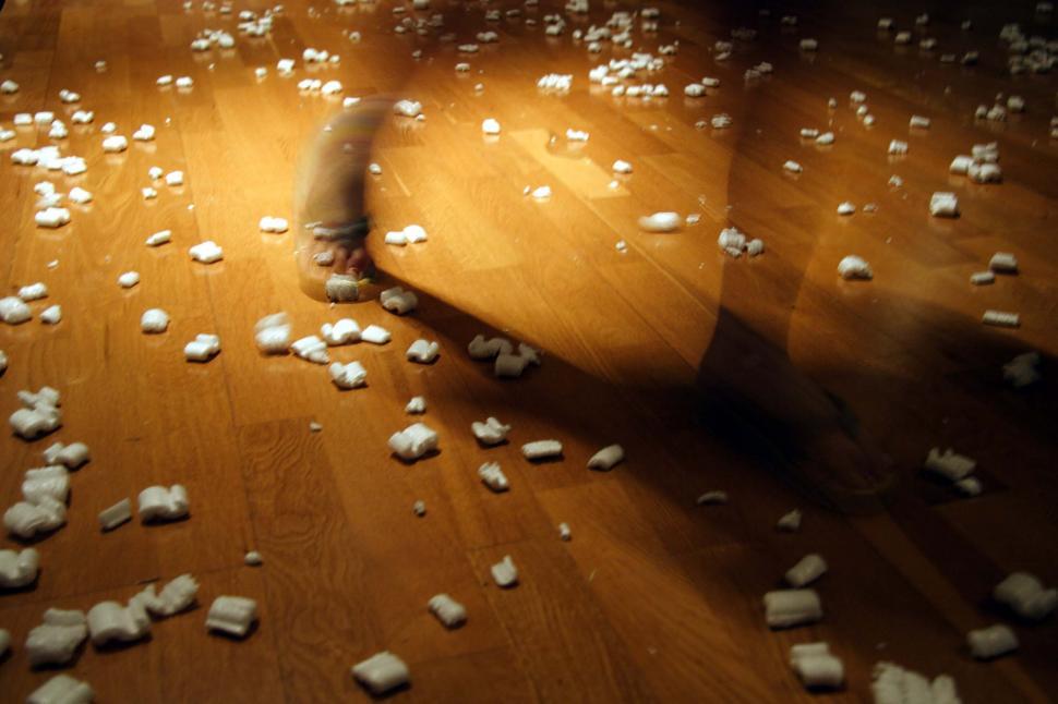 Free Image of Scattered packing peanuts 