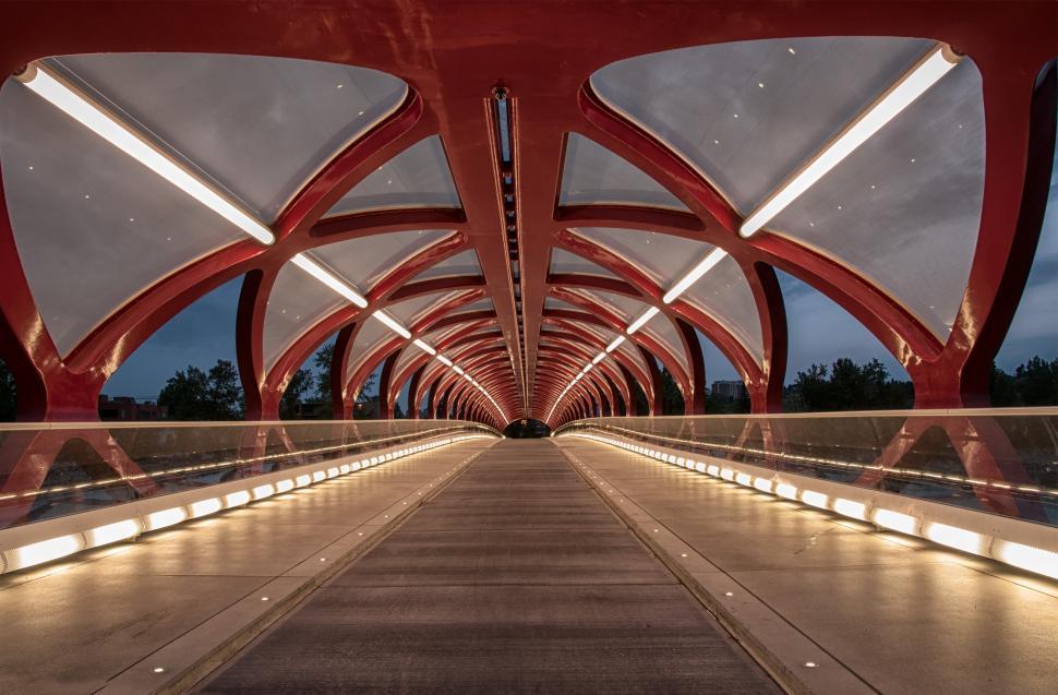 Free Image of Calgary Peace Bridge Closer 