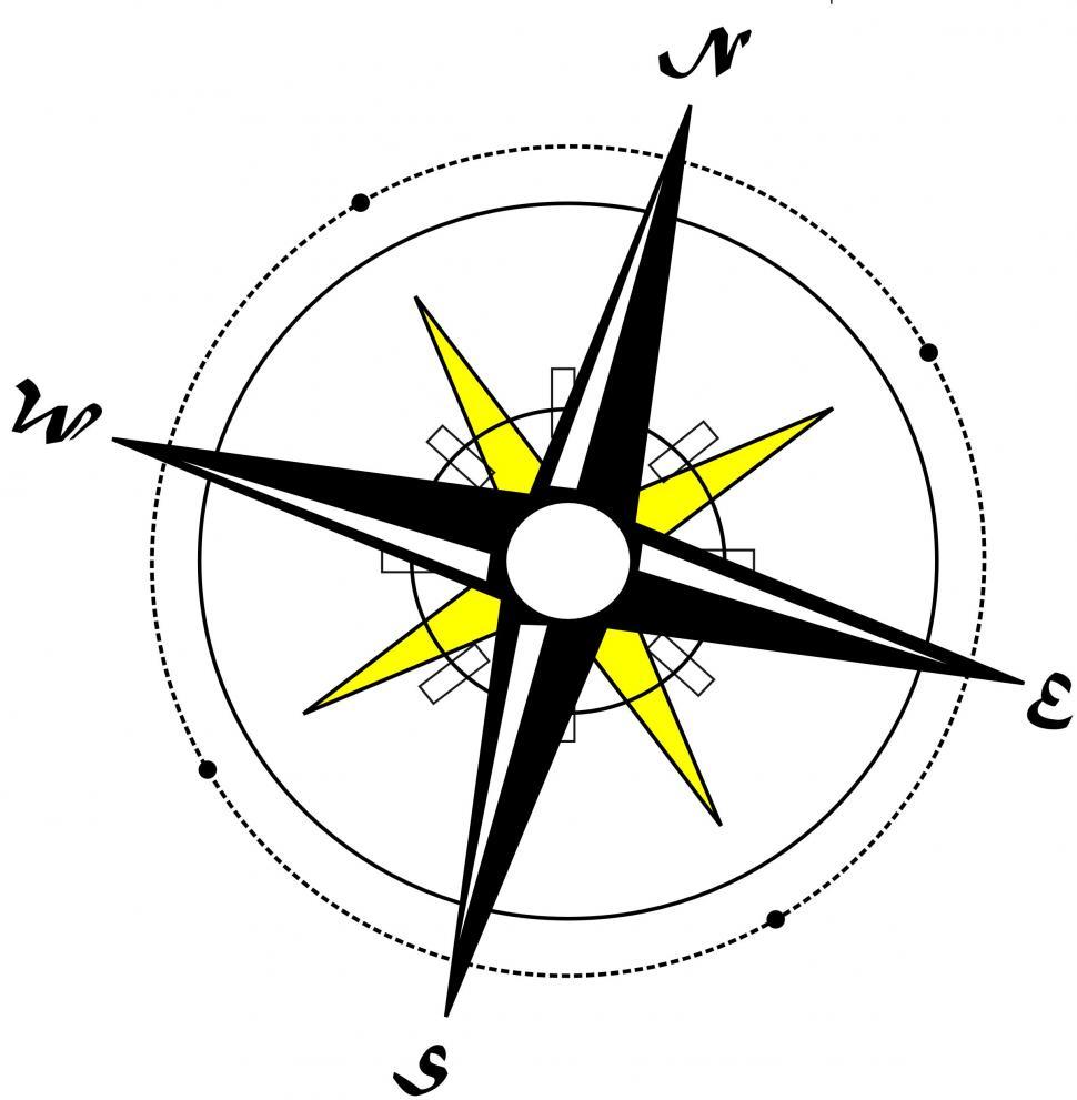 Free Image of Compass Illustration 
