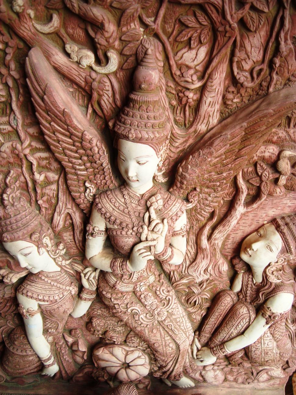 Free Image of Oriental Stone Sculptures 