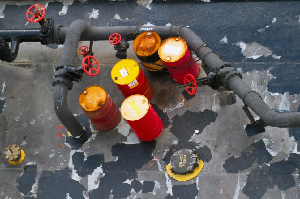 Free Image of Oil Barrels 