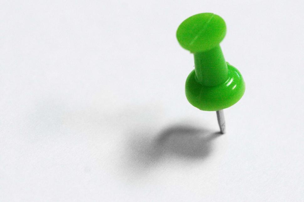 Free Image of Push pin on white 