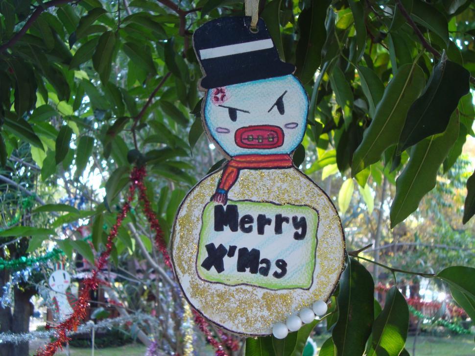 Free Image of Gangster Christmas Decoration 