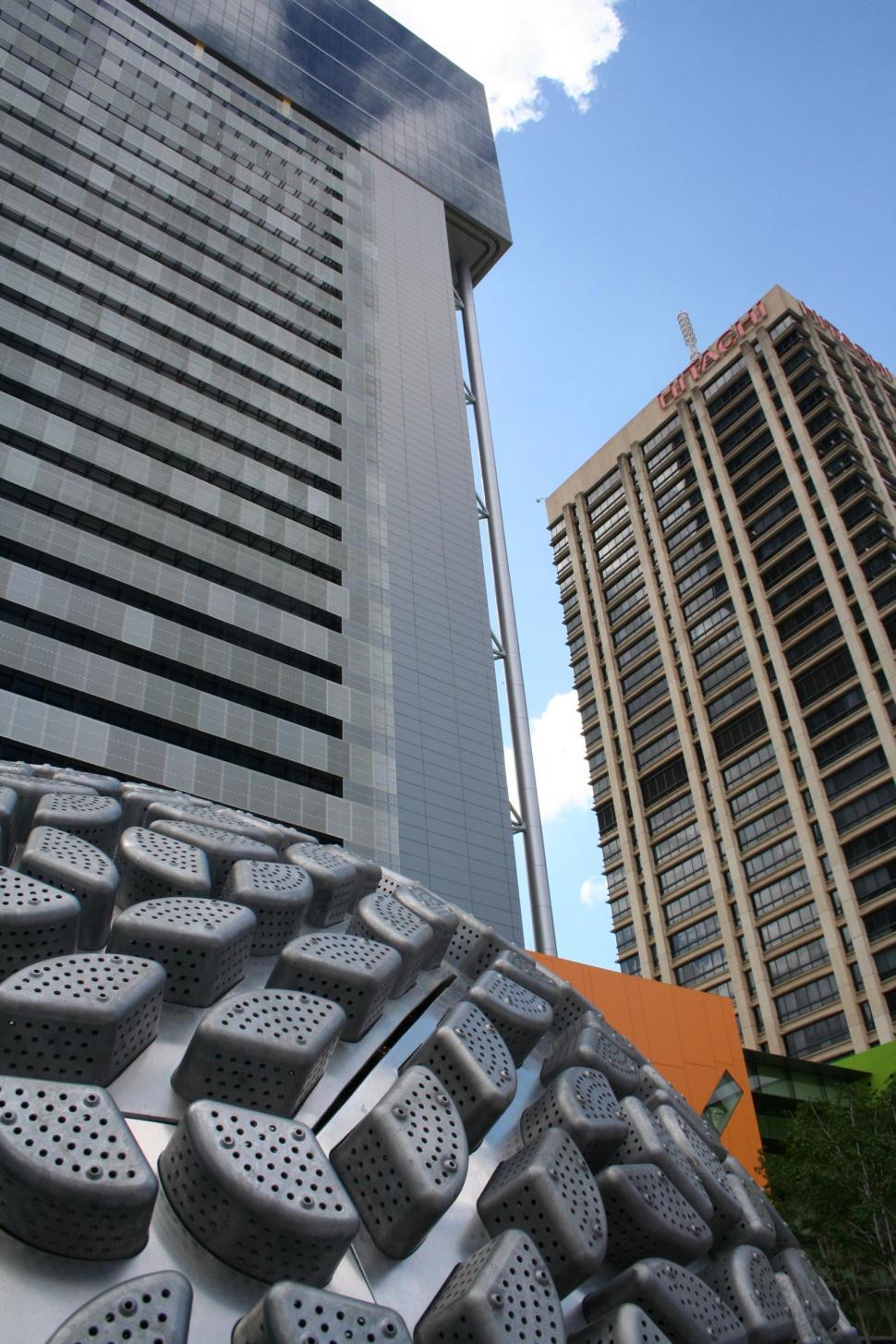 Free Image of Brisbane city ball sculpture close up 
