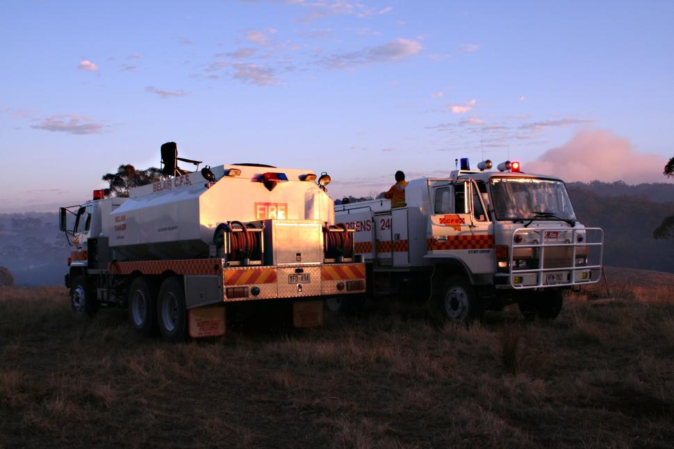 Free Image of Firefighters rest after the night patrol 
