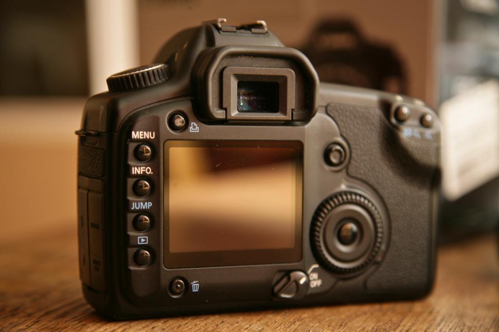 Free Image of Camera on a Desk 