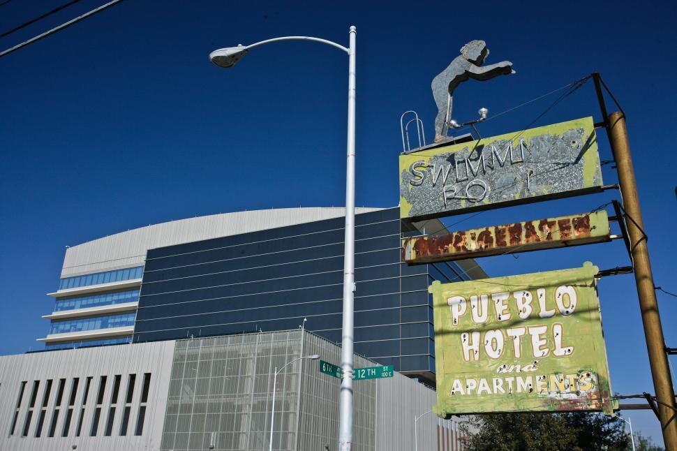 Free Image of Old Pueblo Hotel Sign 
