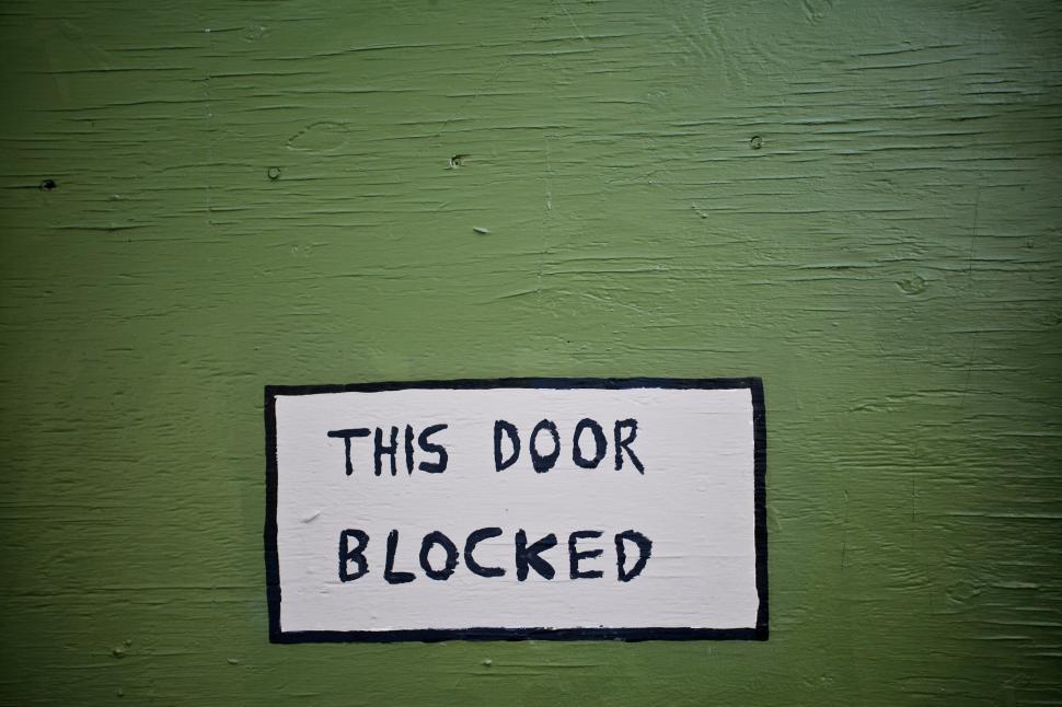 Free Image of Door Sign 