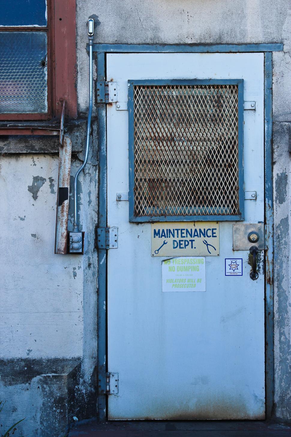 Free Image of Old Door - Maintenance Department 