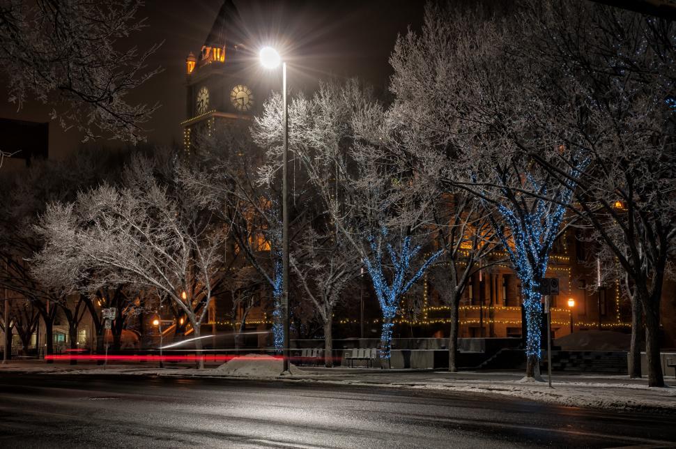 Free Image of Winter Street 