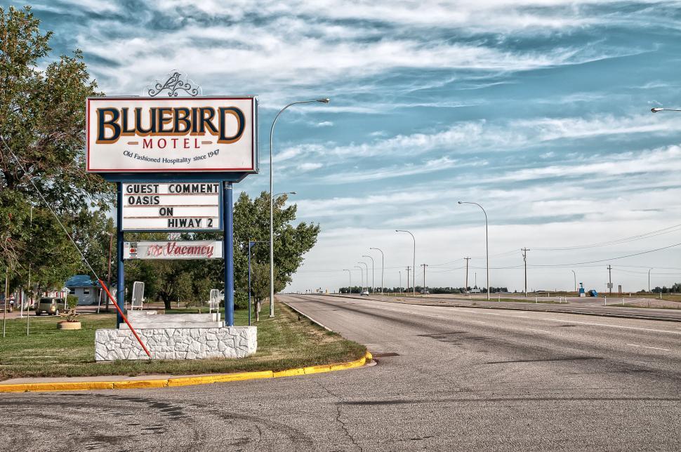 Free Image of Empty Road and Motel 