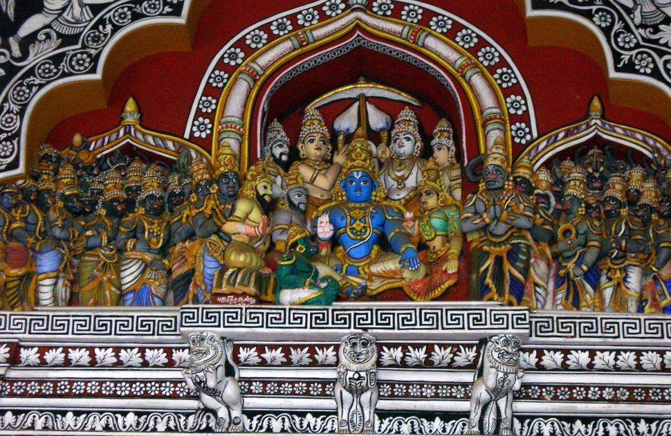 Free Image of Fresco painting at Tanjore, India 