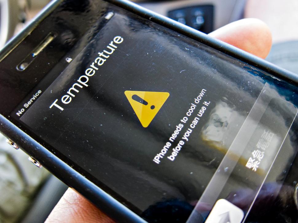 Free Image of iPhone Warning 