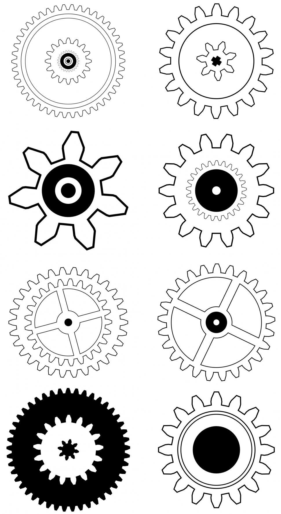 Free Image of Gear Icons 