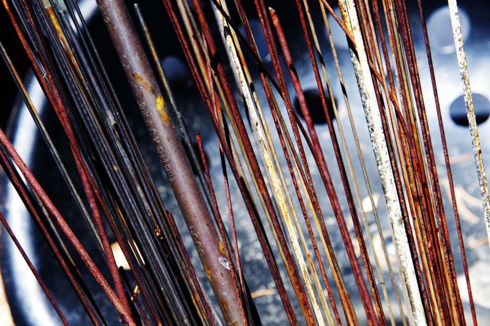 Free Image of Weathered welding rod 