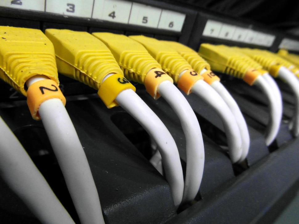 Free Image of Server Network Cables 