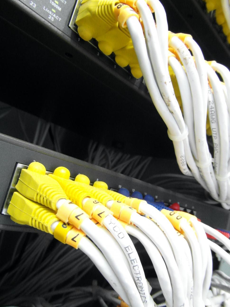 Free Image of Server Network Cables 