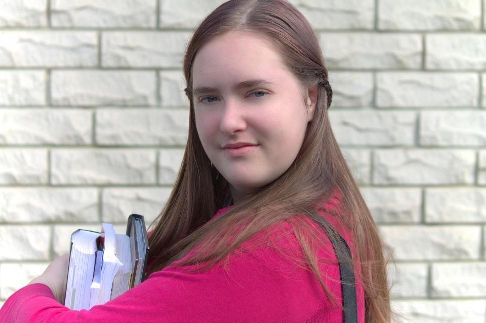 Free Image of Teenage female student 