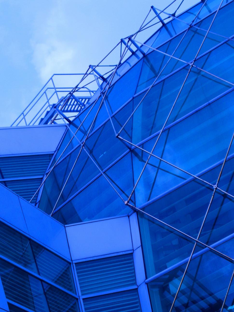Free Image of Blue Dome Abstract 