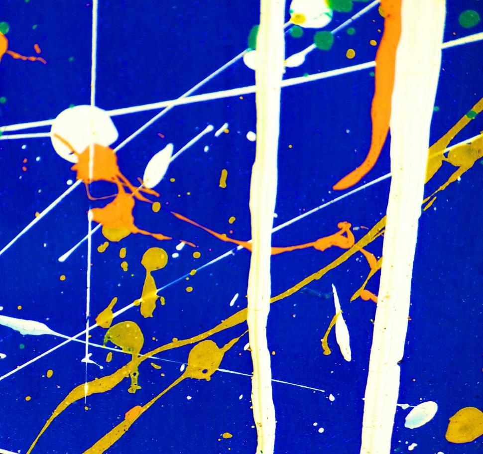 Free Image of Abstract Paint Splats 