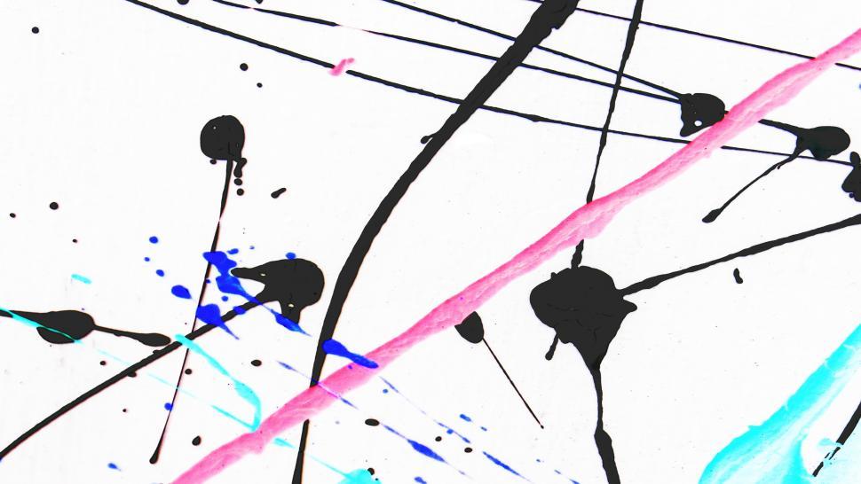 Free Image of Abstract Paint Splats 
