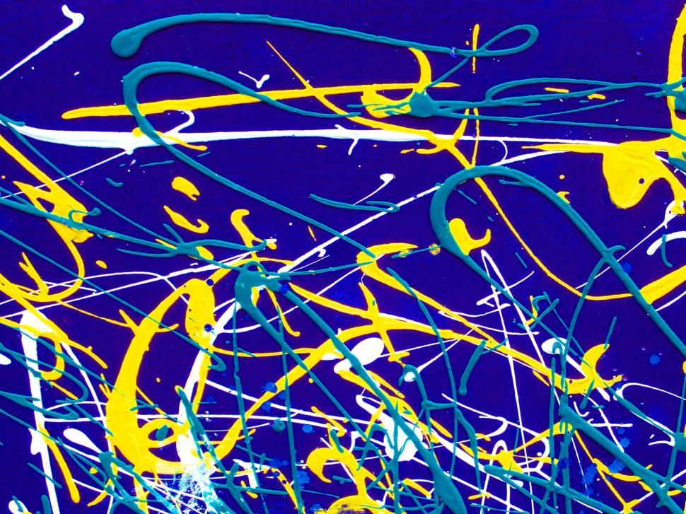 Free Image of Abstract Paint Splats 