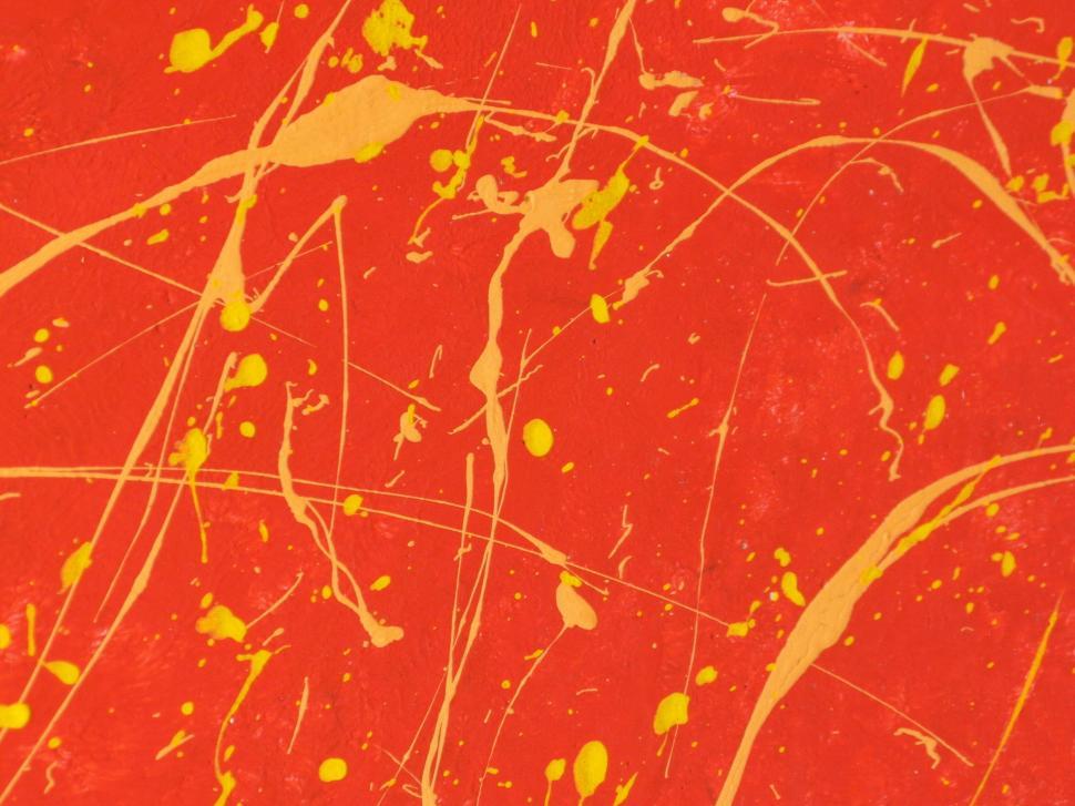 Free Image of Orange Paint Splat 