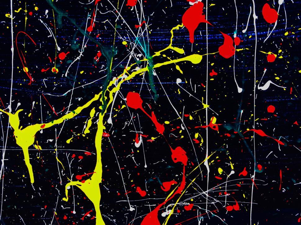 Free Image of Random Paint Splatter 