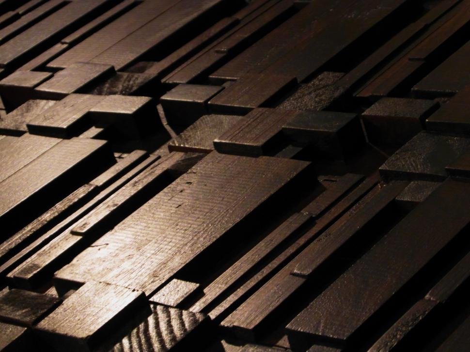Free Image of Abstract Wooden Blocks 