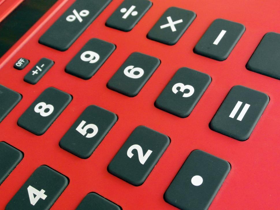 Free Image of Red Calculator 