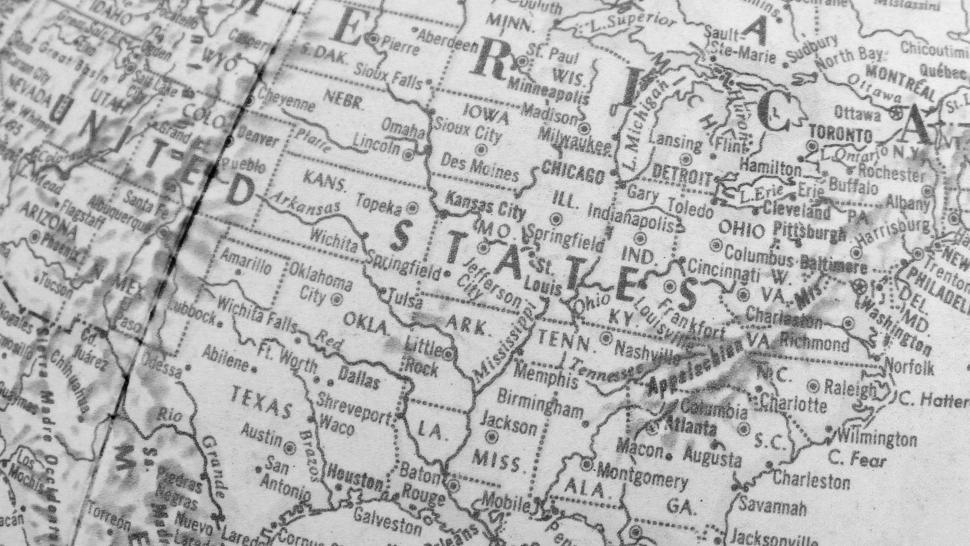 Free Image of Map of America 