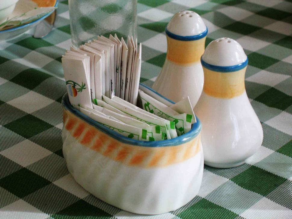 Free Image of Salt, Pepper Shaker and sugar container 