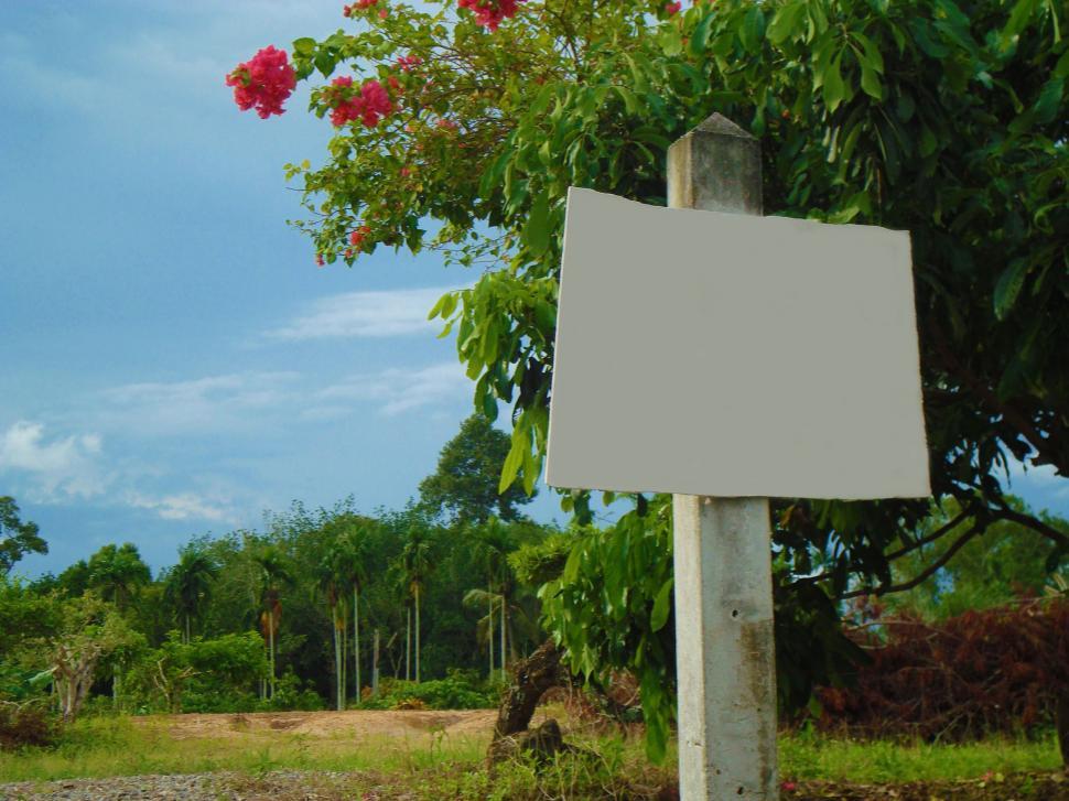 Free Image of Blank For Sale Sign 
