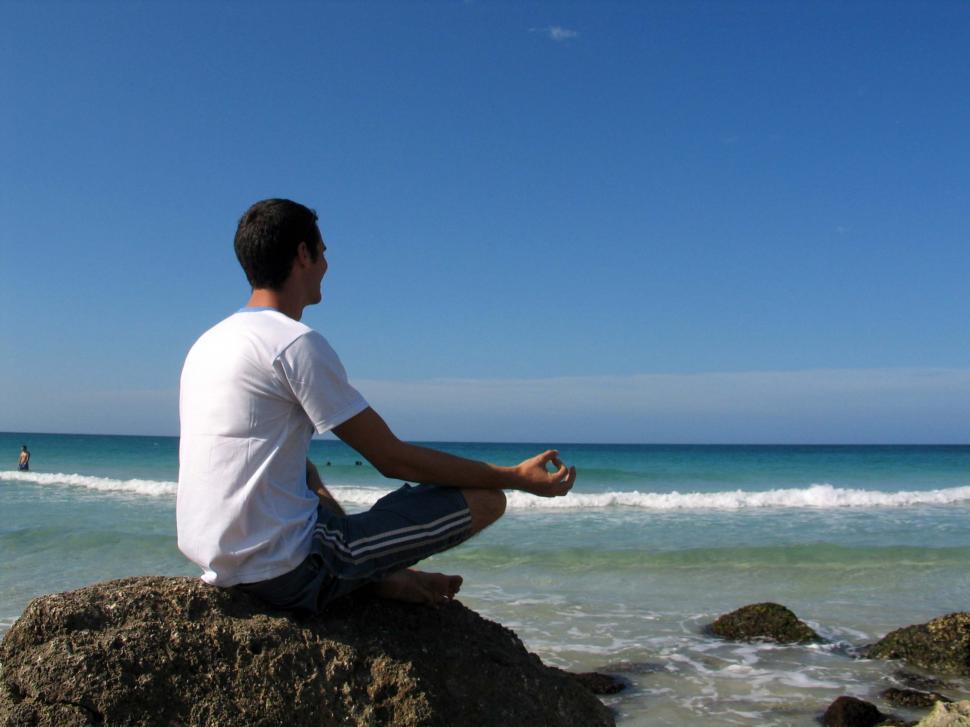 Free Image of Beach meditation 