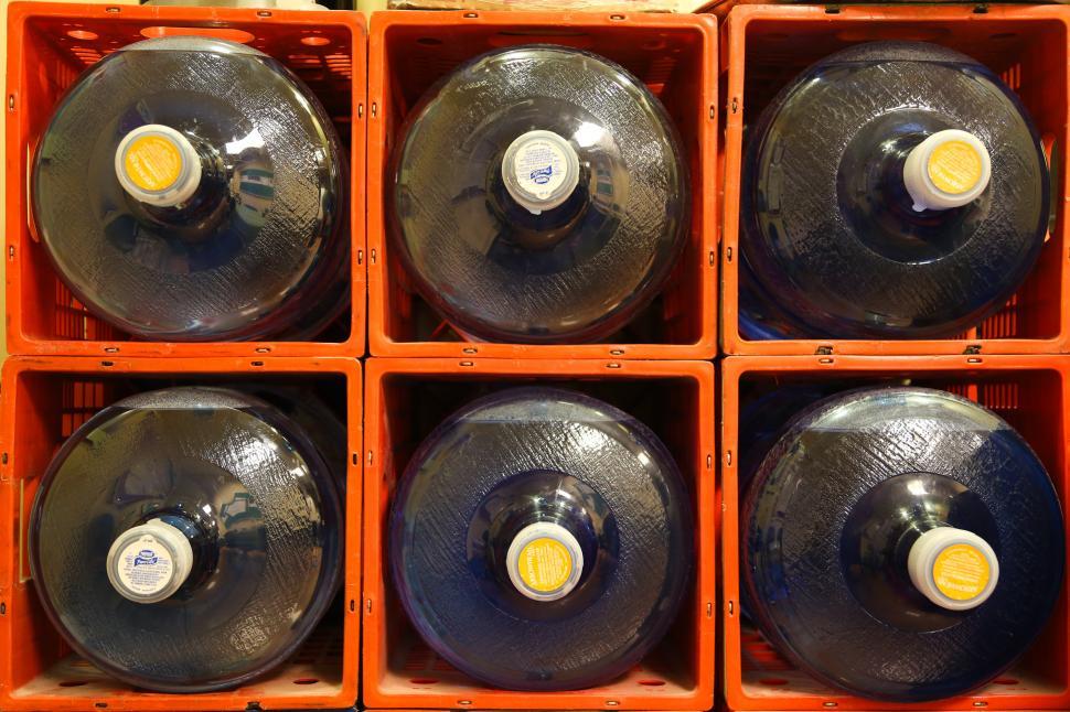 Free Image of Drinking water bottles 