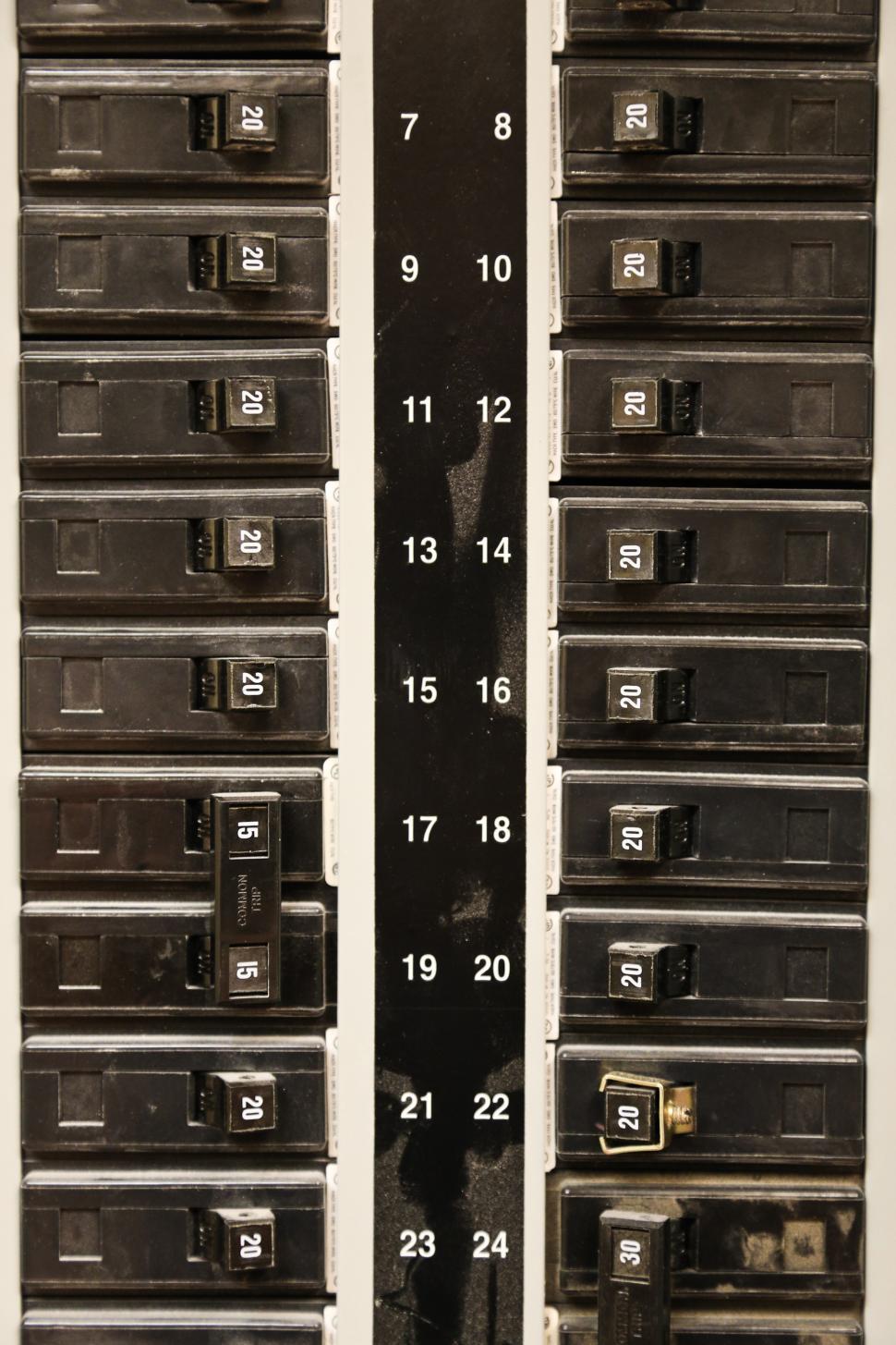 Free Image of Electrical Breaker Box 