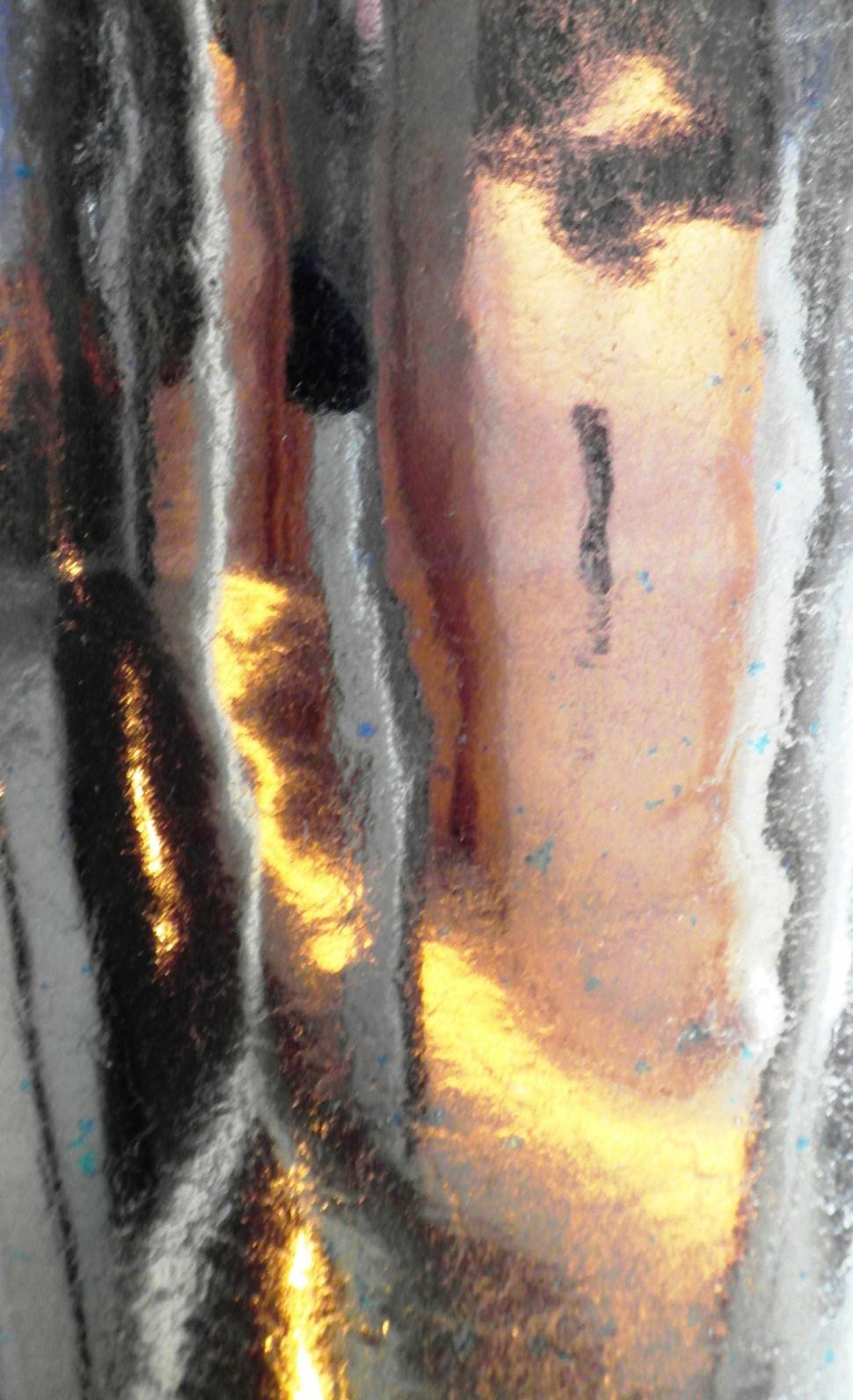 Free Image of Abstract Warped Metal Reflections 