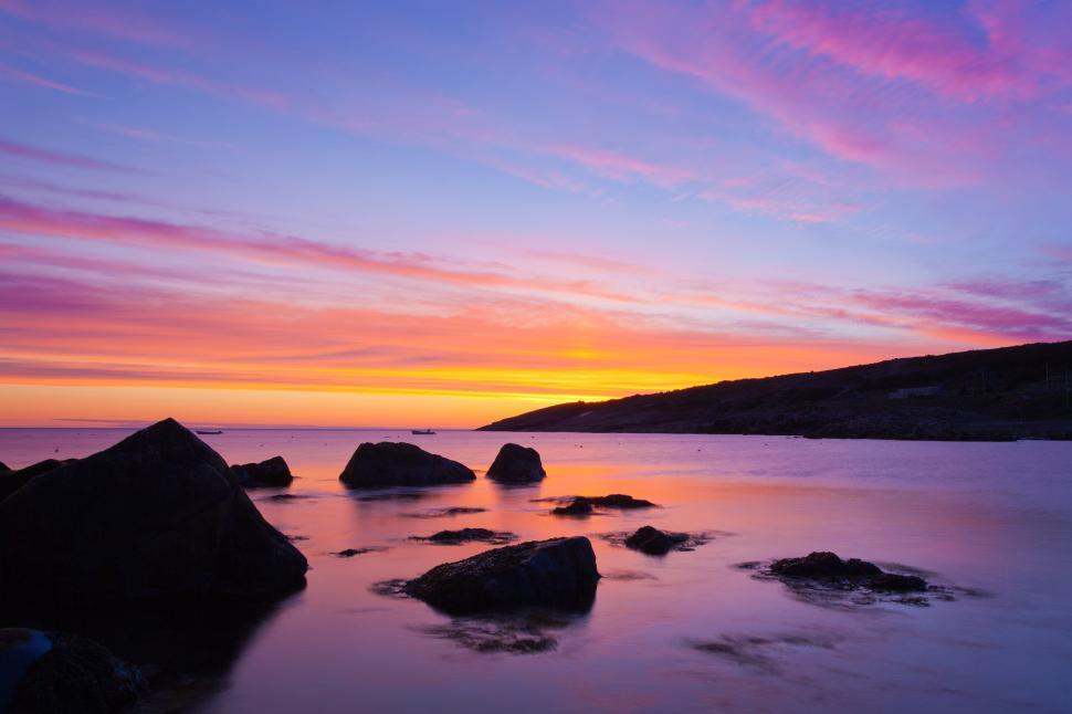 Free Image of Ocean Sunrise 