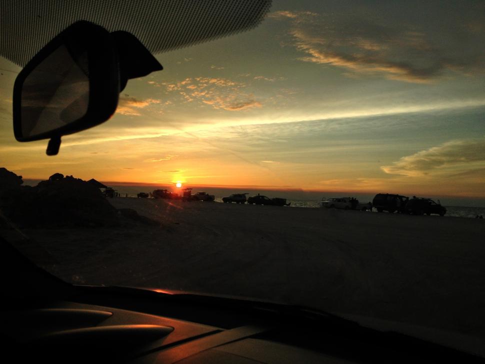 Free Image of Sunset from Beach 
