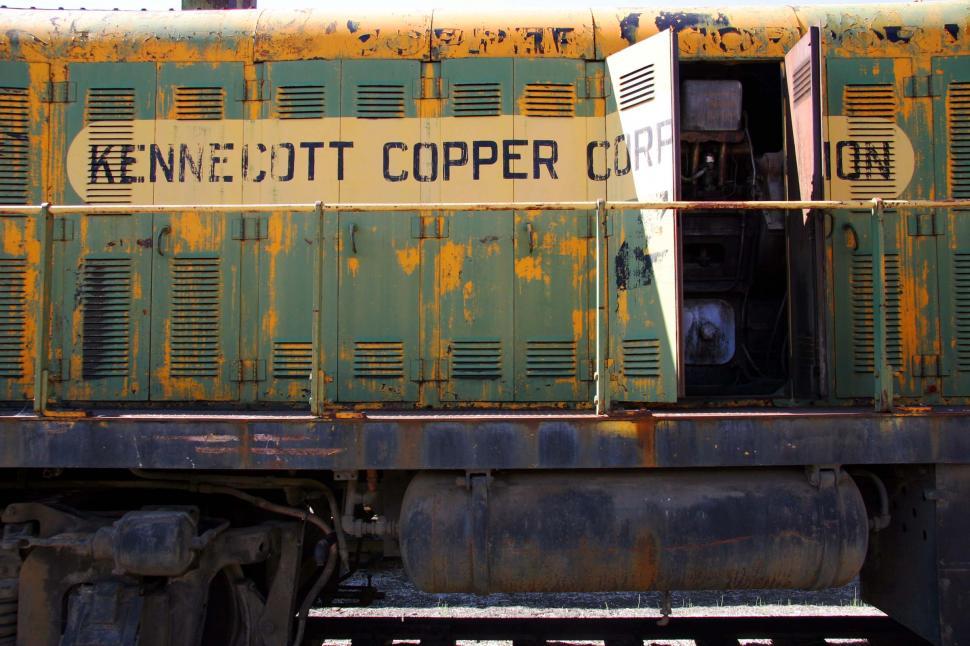 Free Image of Old Train Car on Tracks 