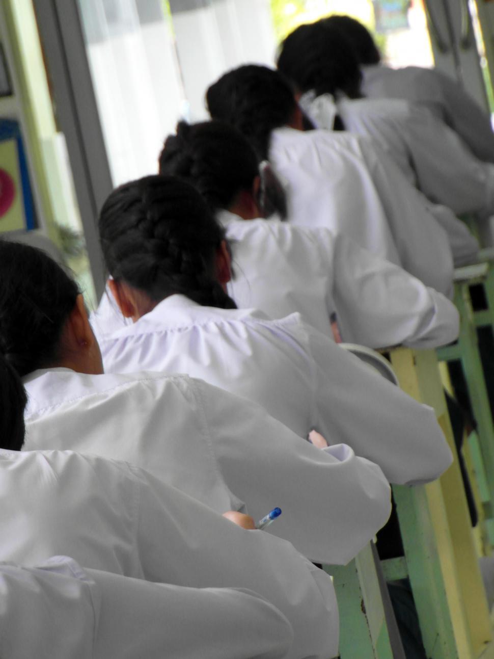 Free Image of School Children Testing 