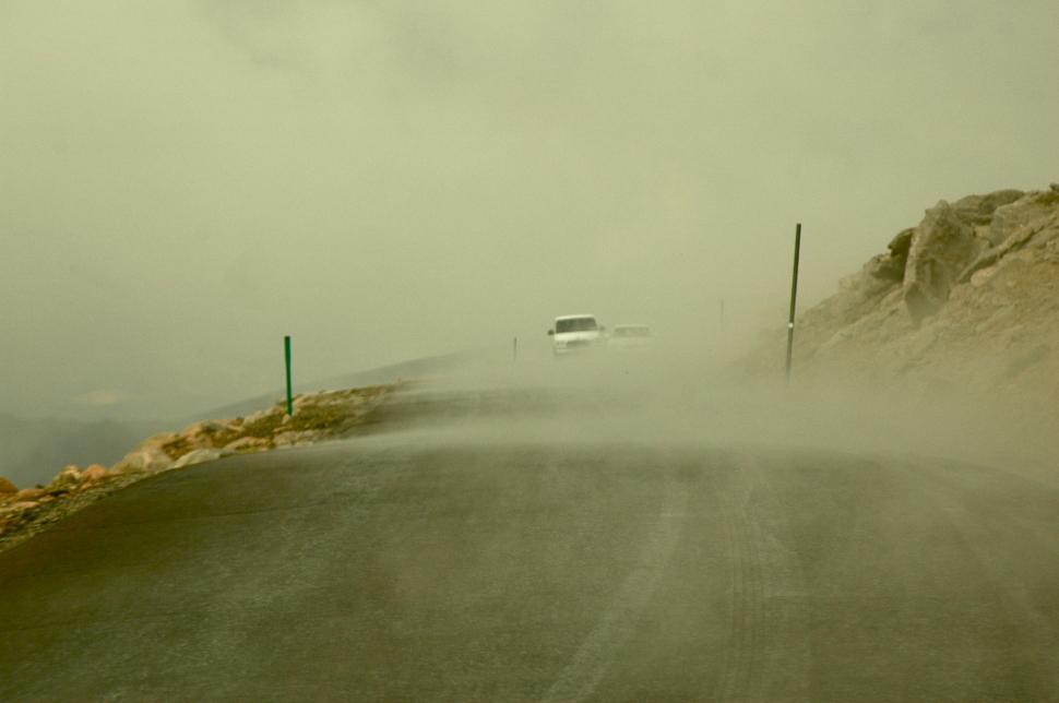 Free Image of Driving in the Clouds 