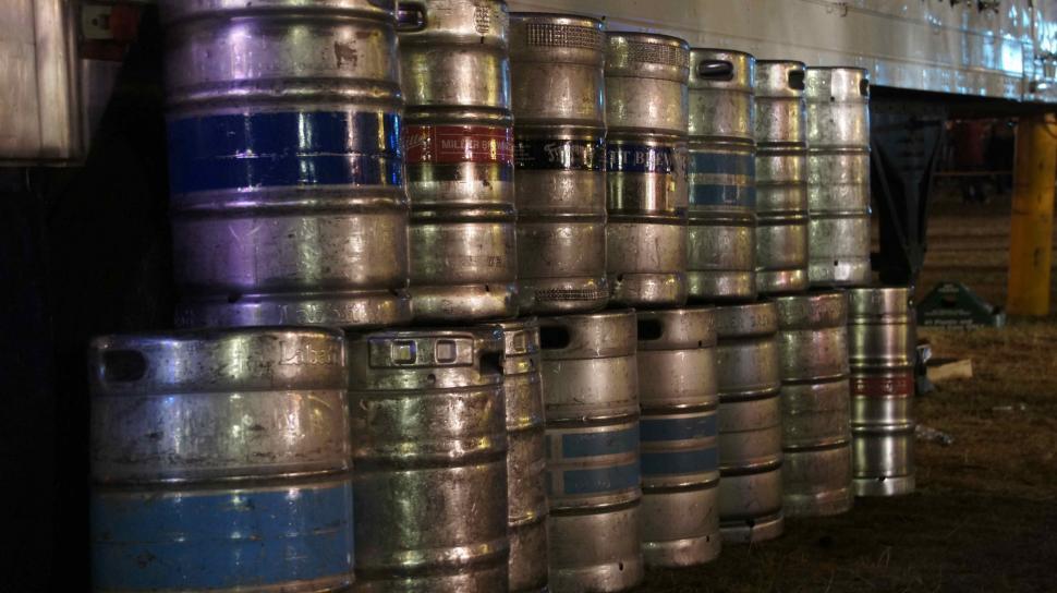 Free Image of Empty Beer Kegs 
