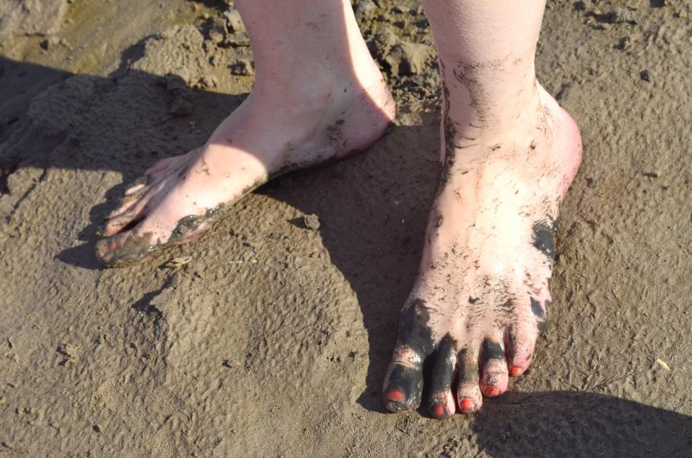 Free Image of Bare feet in the Sand 