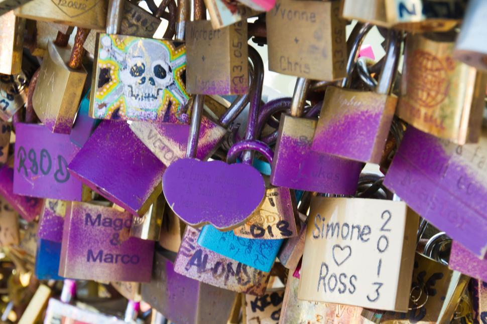 Free Image of Love Locks 