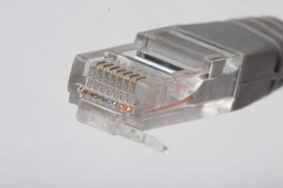 Free Image of Cat5 ethernet network cable 