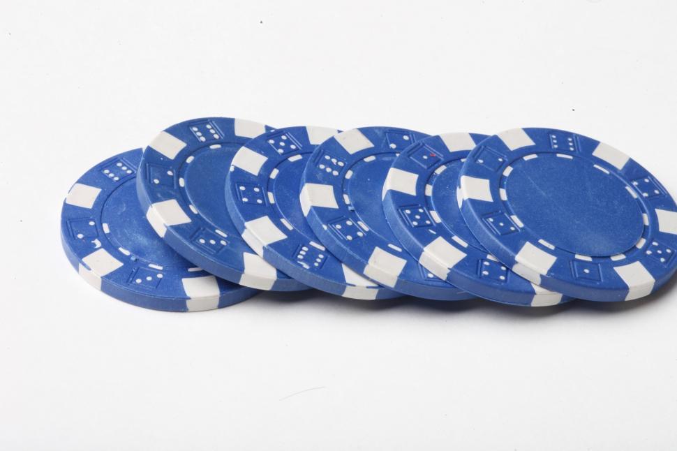 Free Image of Blue Poker Chips 