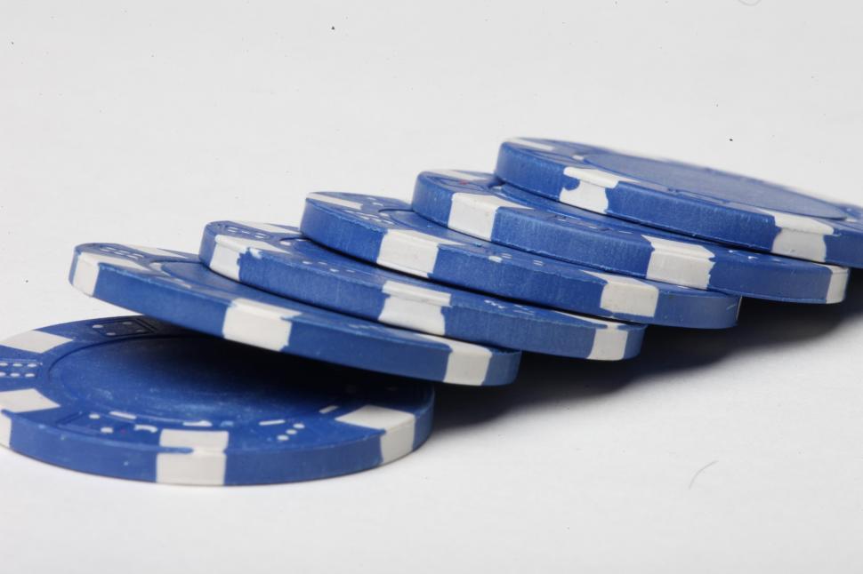 Free Image of Blue Poker Chips 