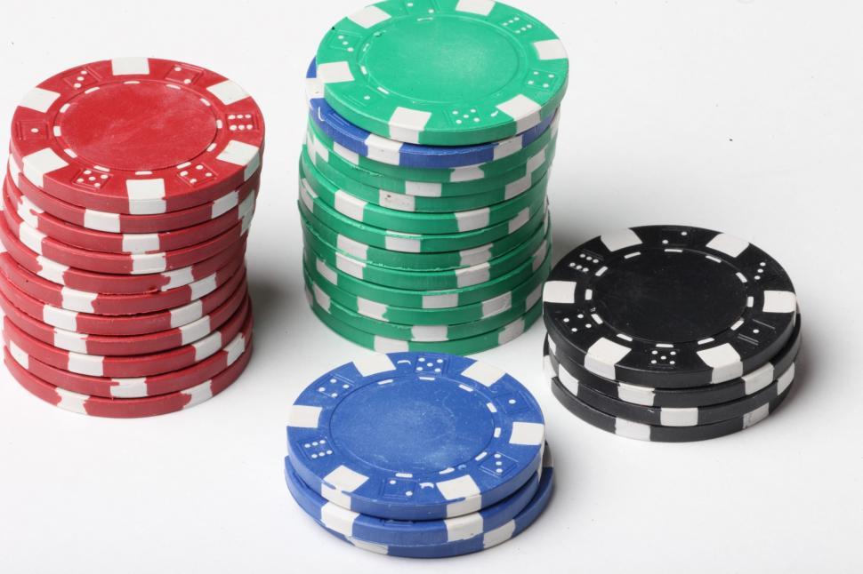 Free Image of Poker Chip Stacks 
