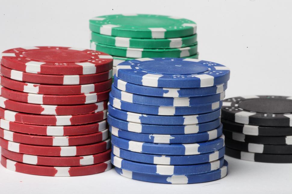 Free Image of Poker Chip Stacks 